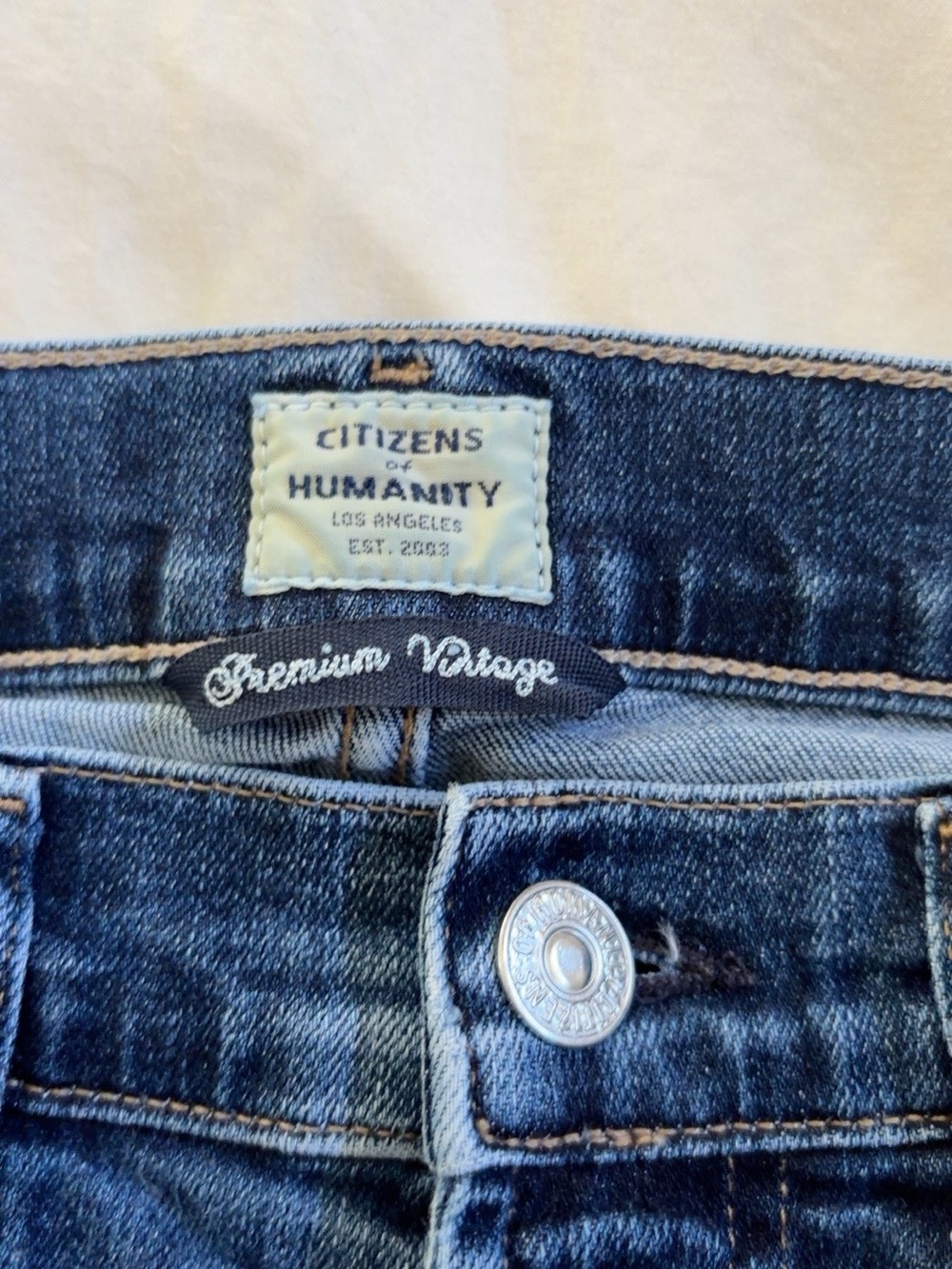 Jeans Waistband Close-up